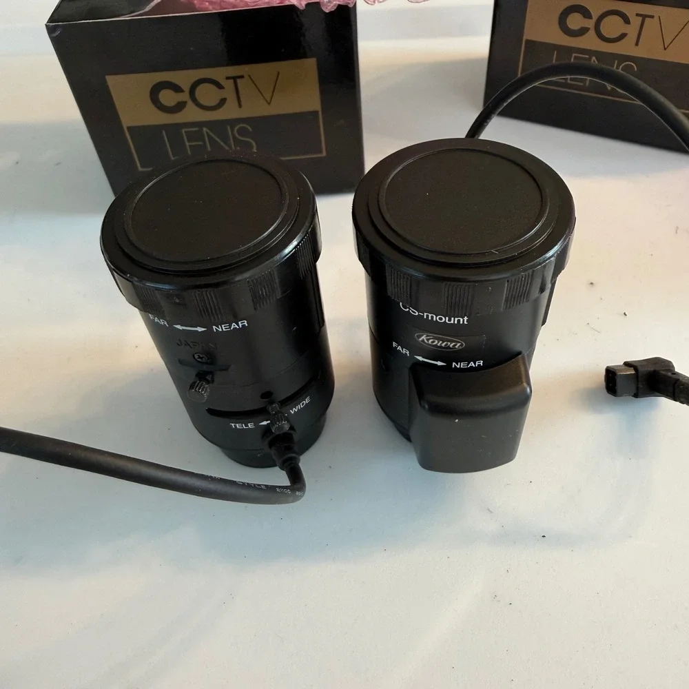 Lot of 2 Kowa 3.5-10mm F1.6 CS-mount CCTV Varifocal Lenses Japan Black